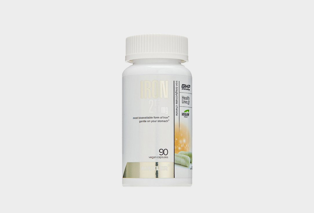 Iron 25 mg Bisglycinate Chelate, в капсулах 90 шт