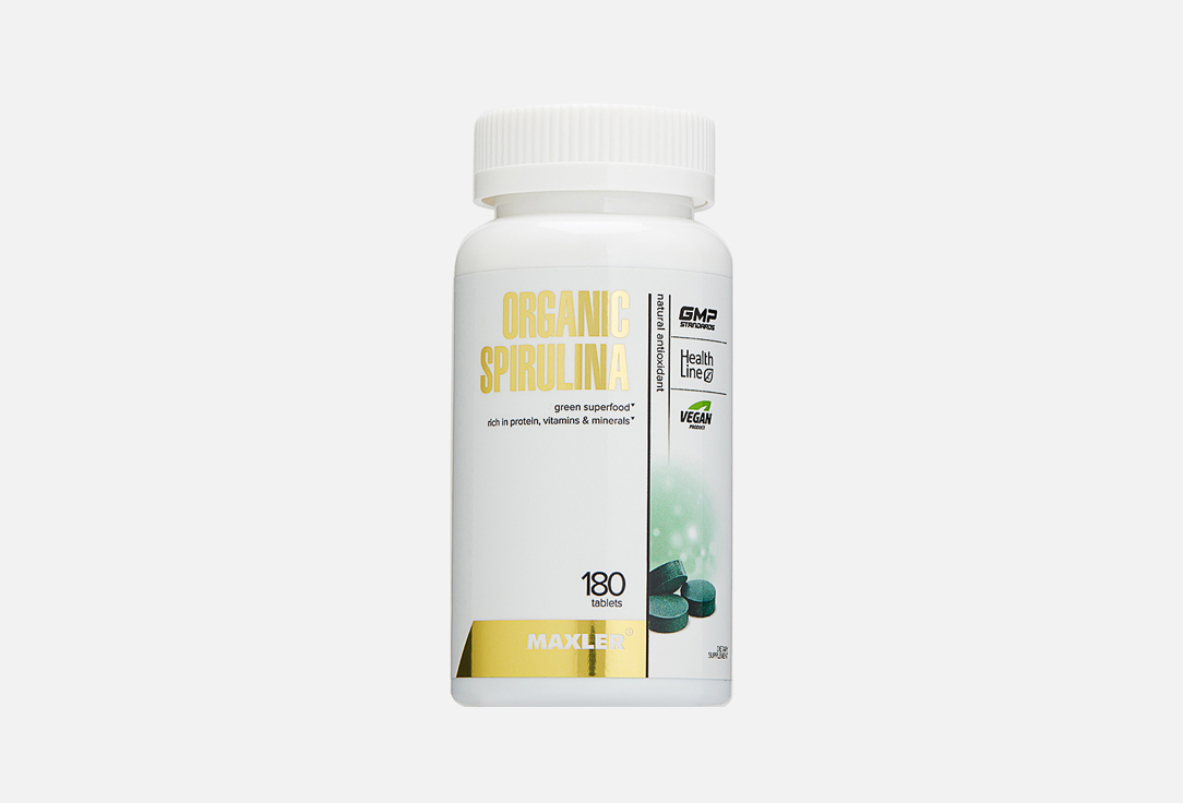 Spirulina Organic в таблетках 180 шт