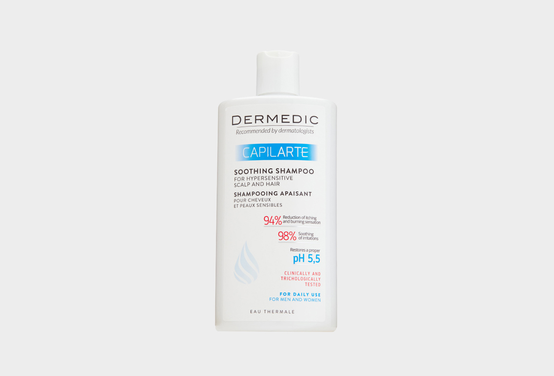 DERMEDIC CAPILARTE soothing shampoo for sensitive and irritated scalp 300 мл