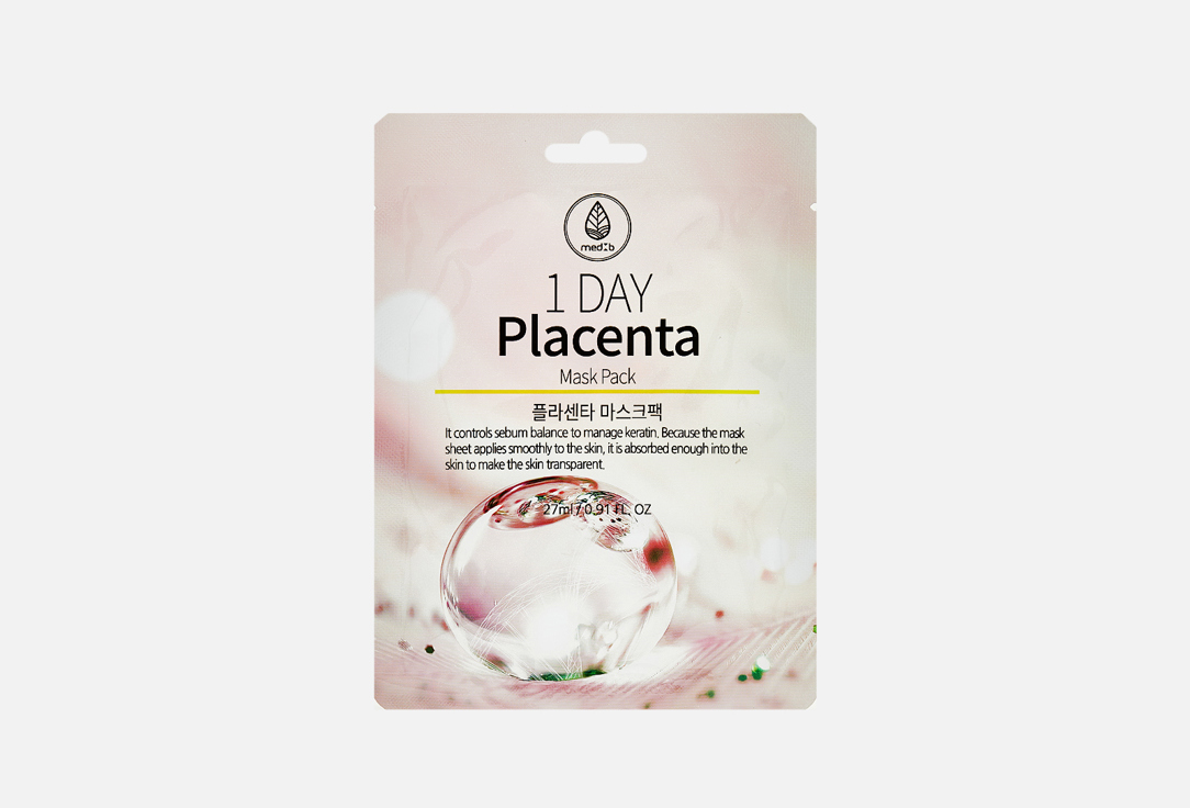 1 DAY Placenta Mask Pack 1 шт