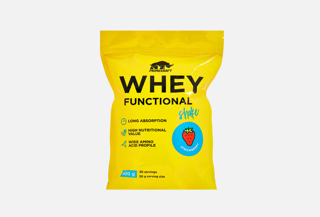 Whey Functional Shake, Клубника 900 г