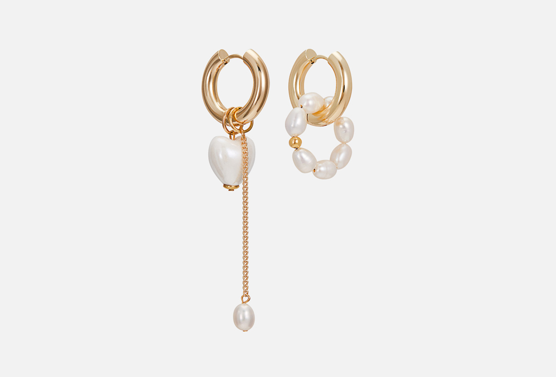 White heart and pearl 2 шт