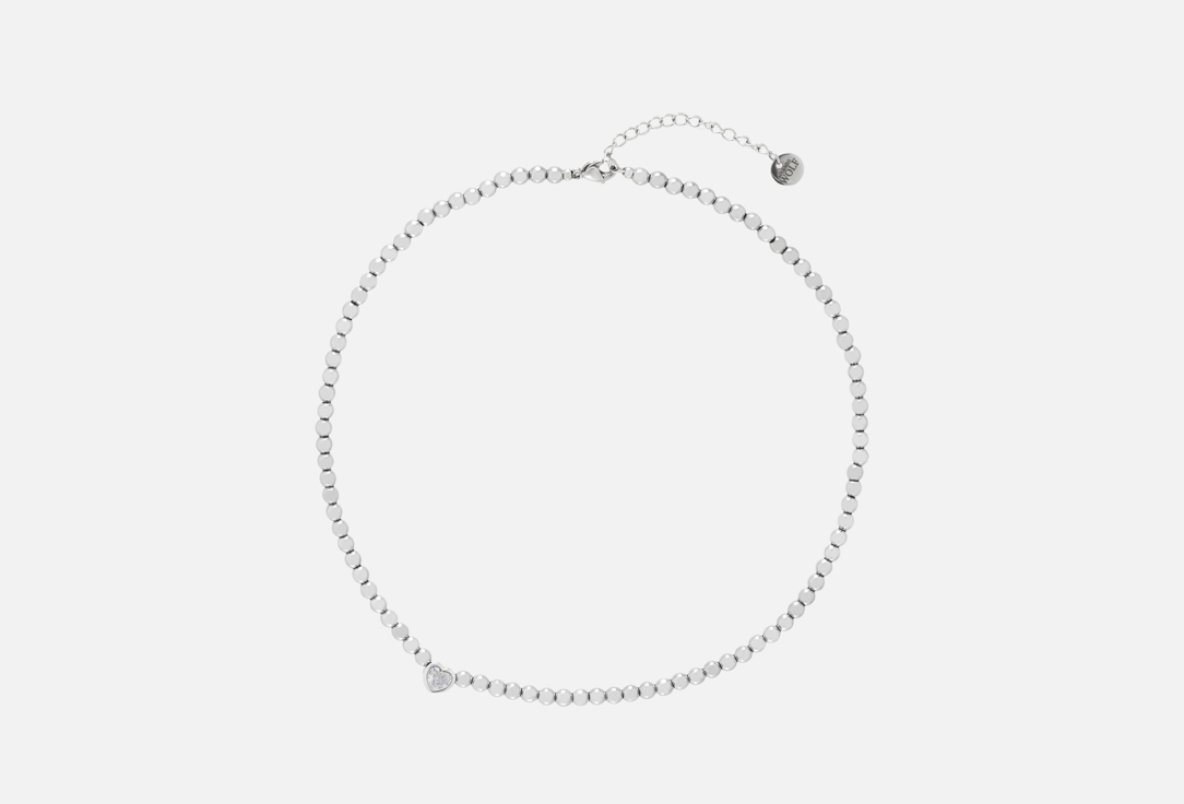 Hematite necklace with heart 1 шт