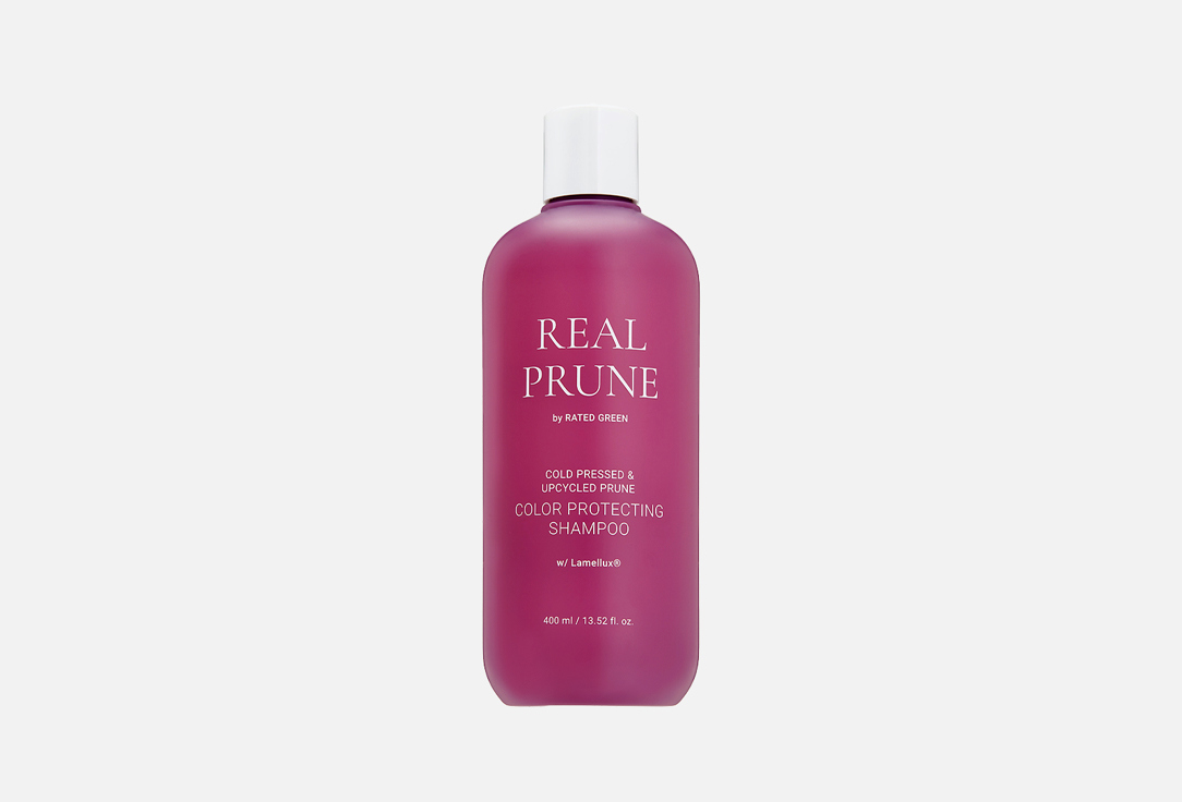 REAL PRUNE Cold Pressed & Upcycled Prune Oil Color Protecting Shampoo 400 мл