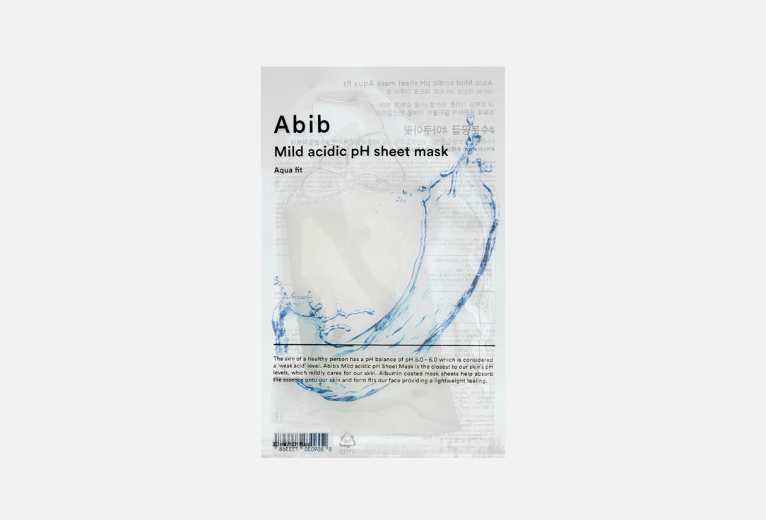 Mild acidic pH sheet mask Aqua fit 1 шт