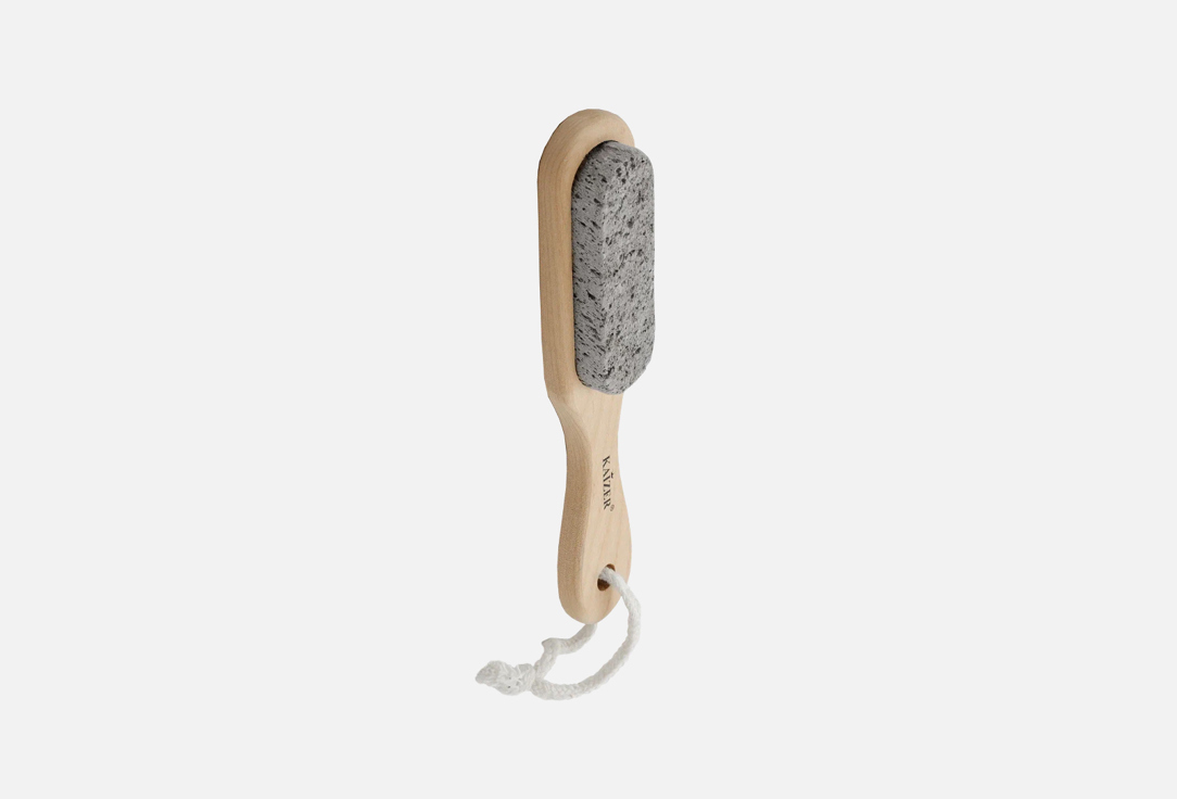 Pumice stone for pedicure, with handle, natural stone 1 шт