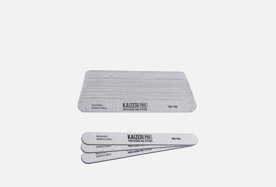 Plastic-based file, soft, straight, length 180 mm., color gray 50 шт