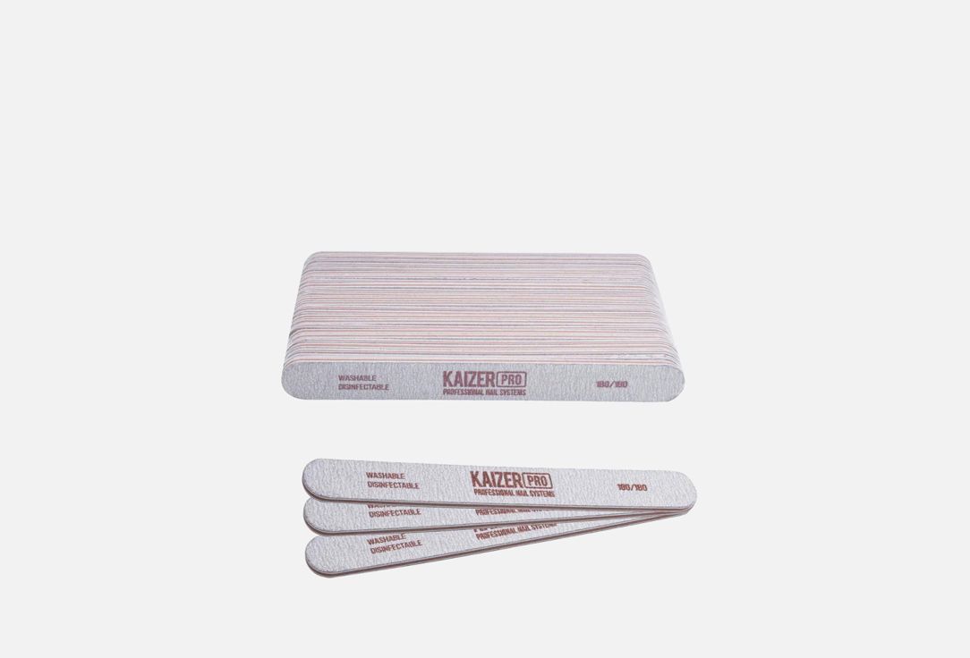 Plastic-based file, soft, straight, length 180 mm., color gray 25 шт