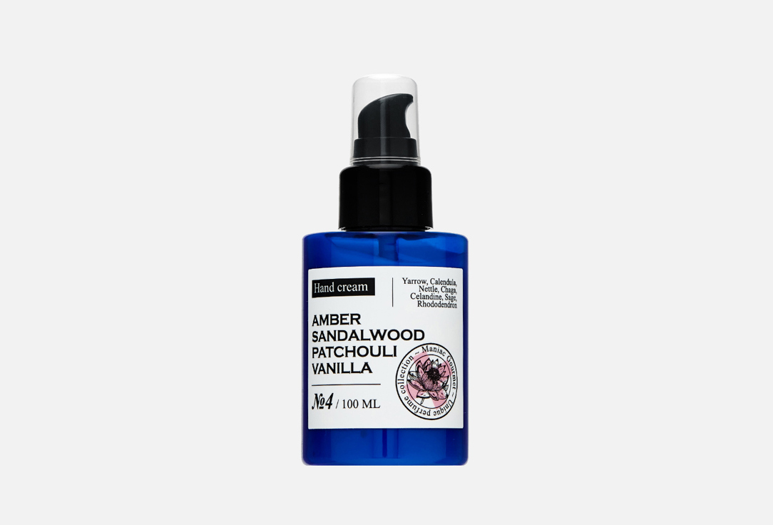№4 amber, sandalwood,patchouli,vanilla 100 мл