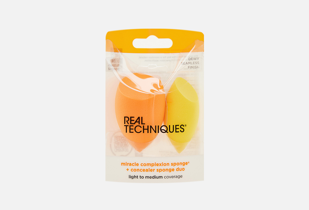 Miracle complexion sponge + concealer sponge duo 2 шт
