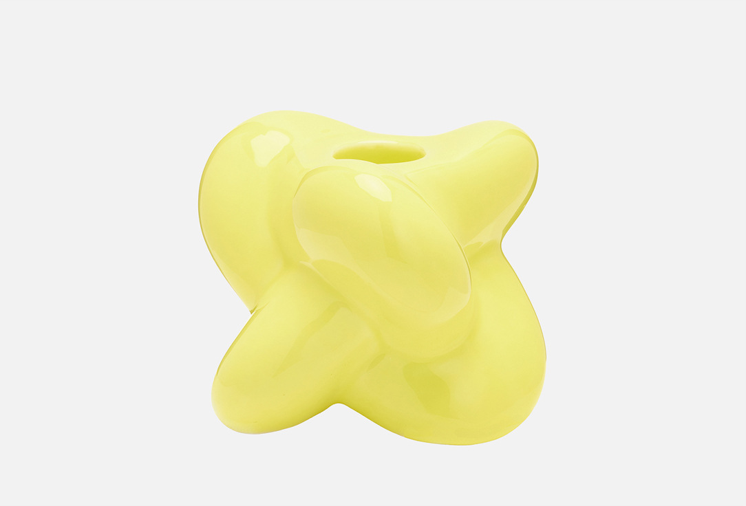 Candle holder 6.4 yellow 1 шт