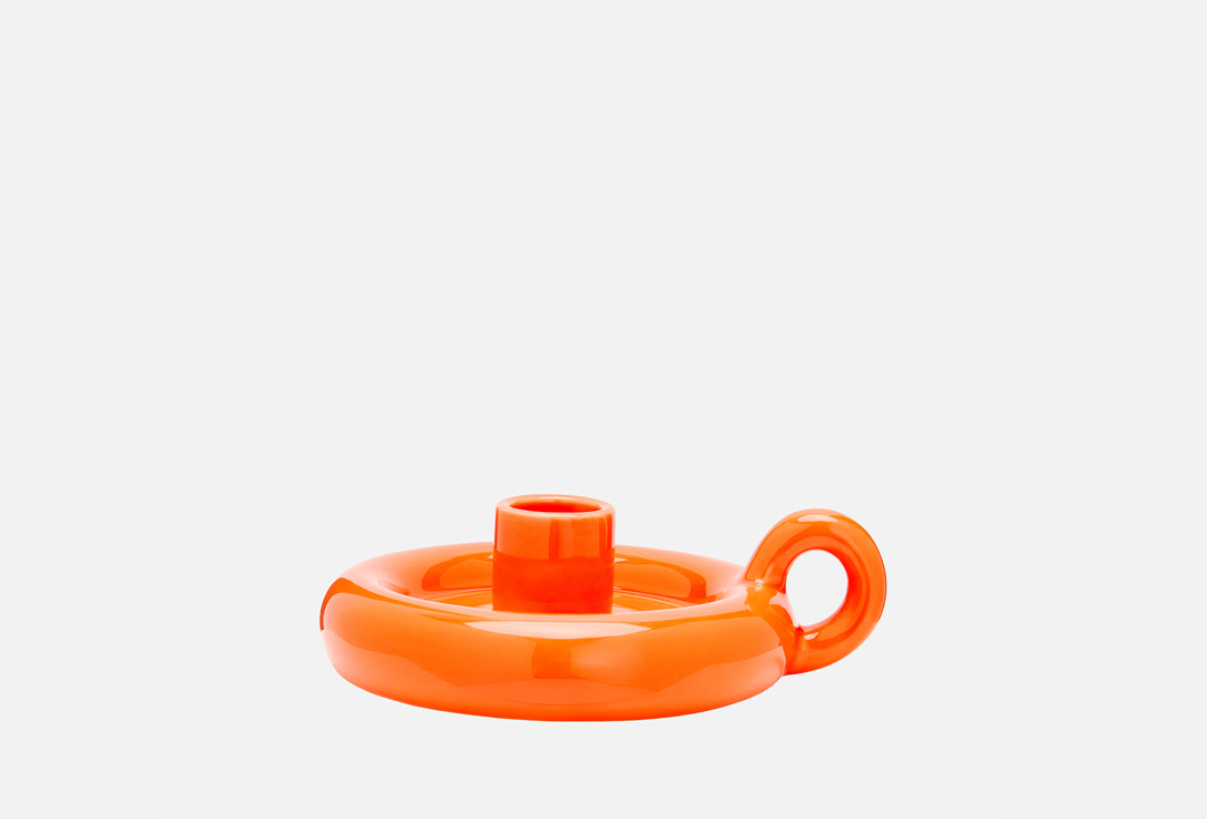 Candle holder 6.5 orange 1 шт