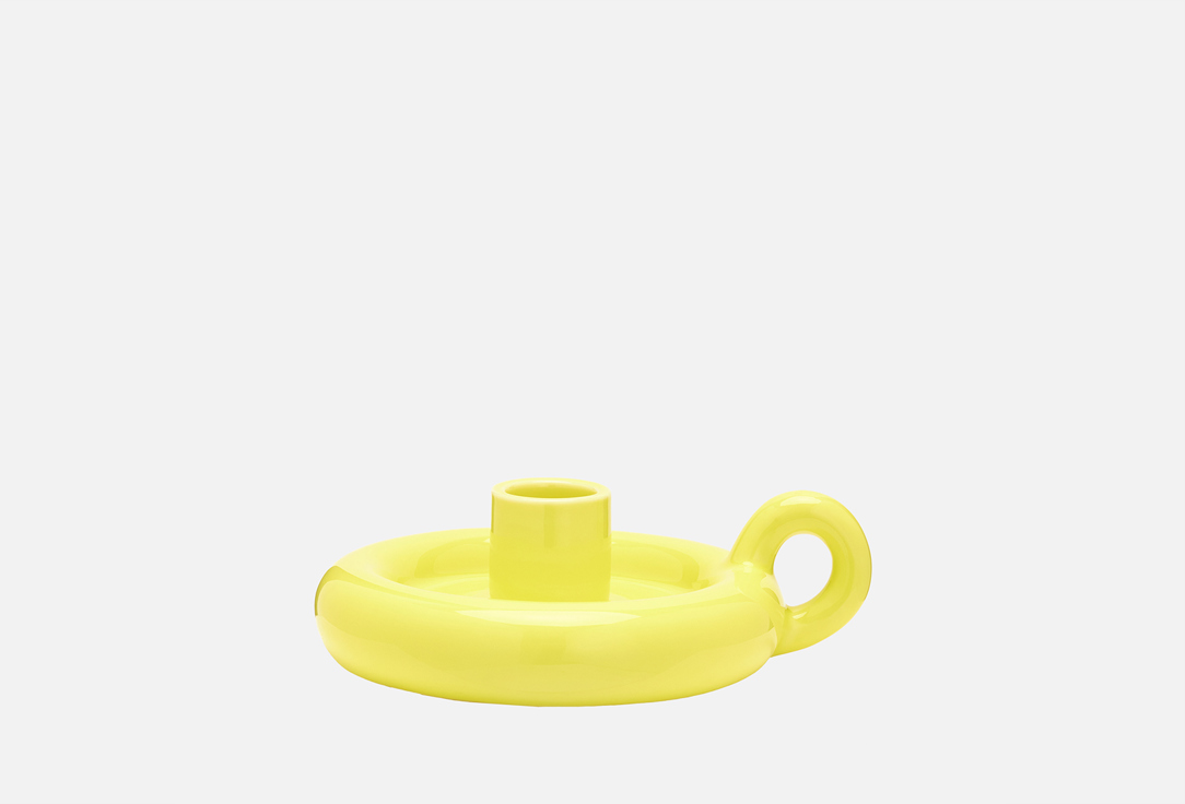 Candle holder 6.5 yellow 1 шт