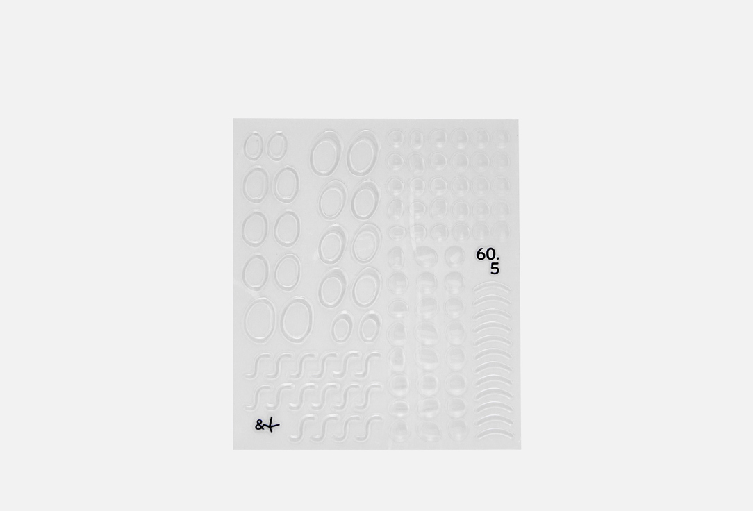Nail stickers 60.5 transparent 1 шт