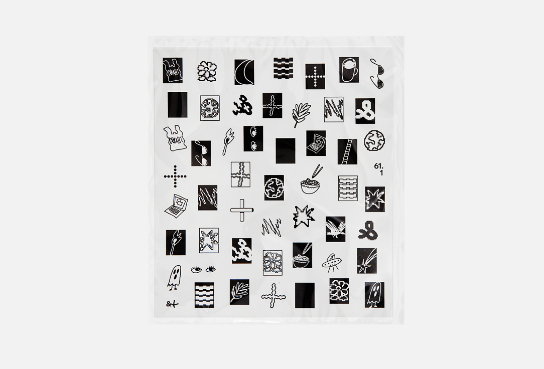 Temporary tattoo set 61.1 black 1 шт