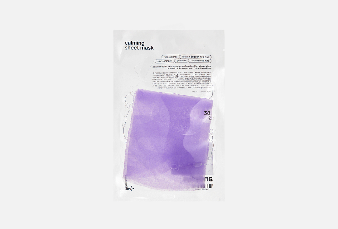 Calming sheet mask 38.2 1 шт
