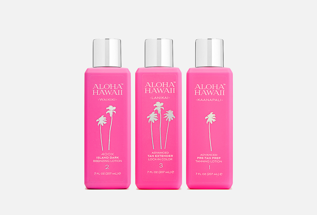 Aloha Hawaii 3 Step Total tanning system 3 шт
