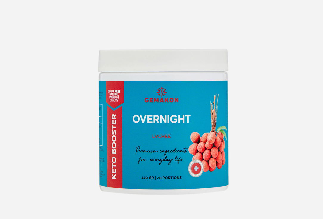 Keto Booster overnight L-карнитин 150 мг со вкусом личи 140 г