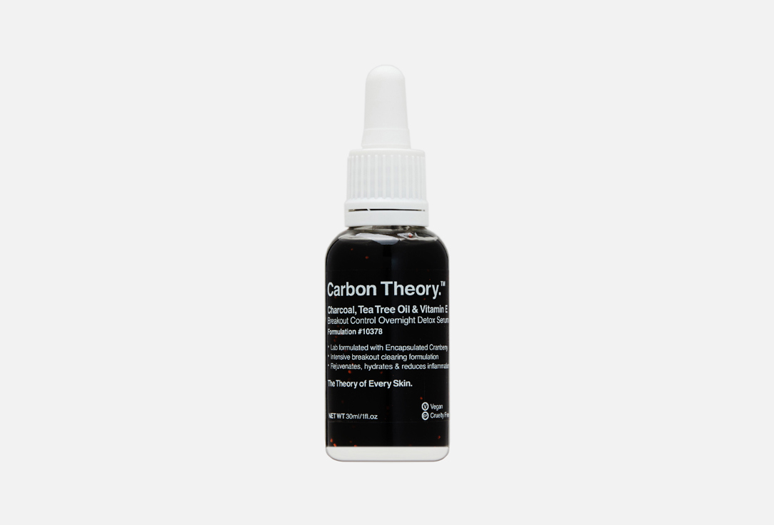 Charcoal, Tea Tree Oil & Vitamin E 30 мл
