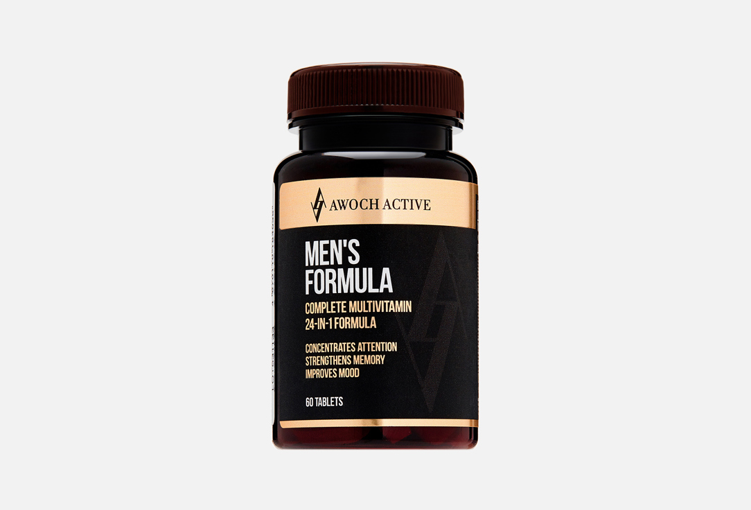 Men's formula Витамин A, B1, B12, D3, Селен, L-карнитин в капсулах 60 шт