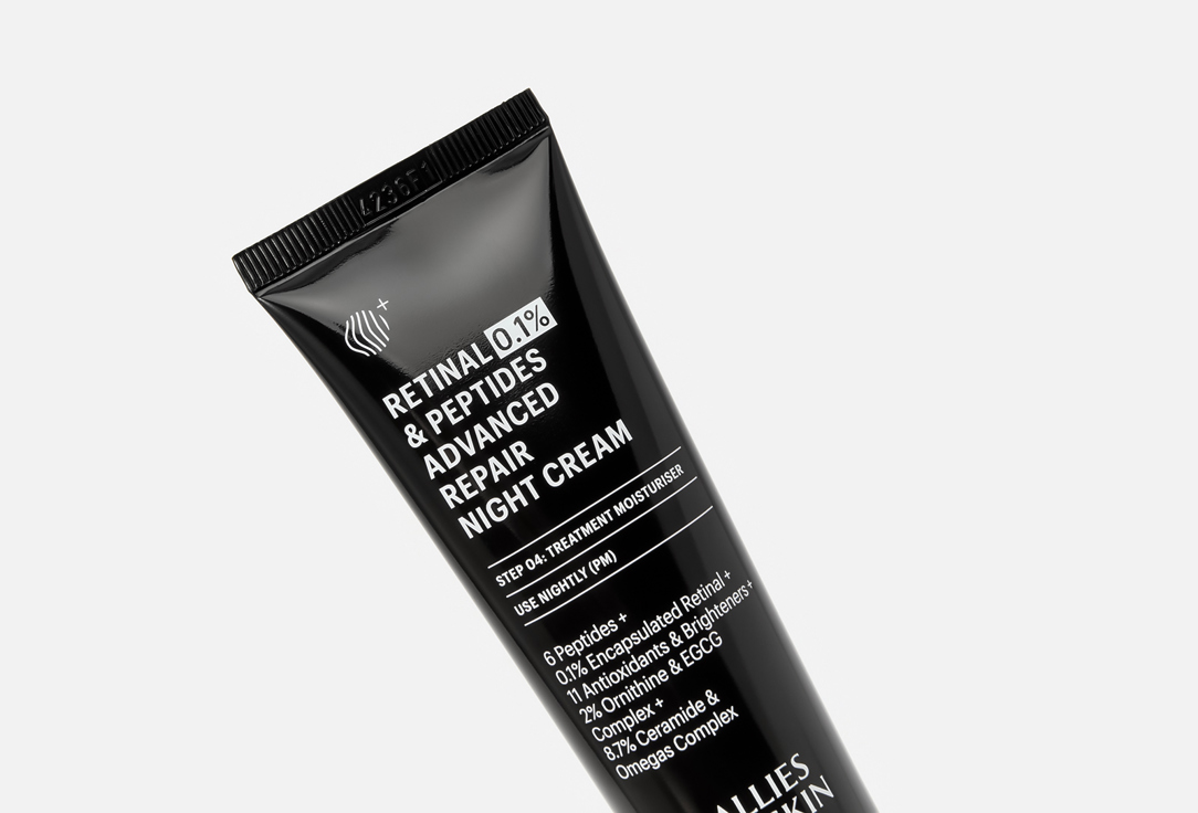 ALLIES OF SKIN Retinal 0,1% & Peptides Advanced Repair Night Cream 48 мл — фото 4