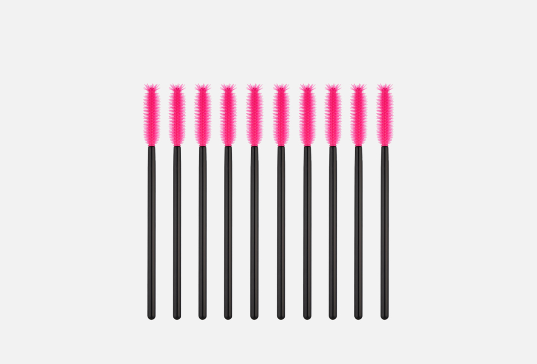 Spiral silicone brush for eyelashes 10 шт