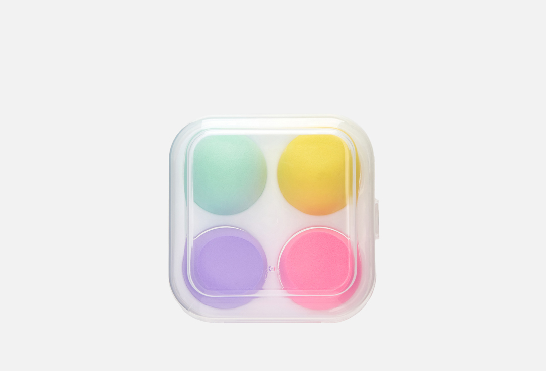 Set of makeup sponges in box 4 шт