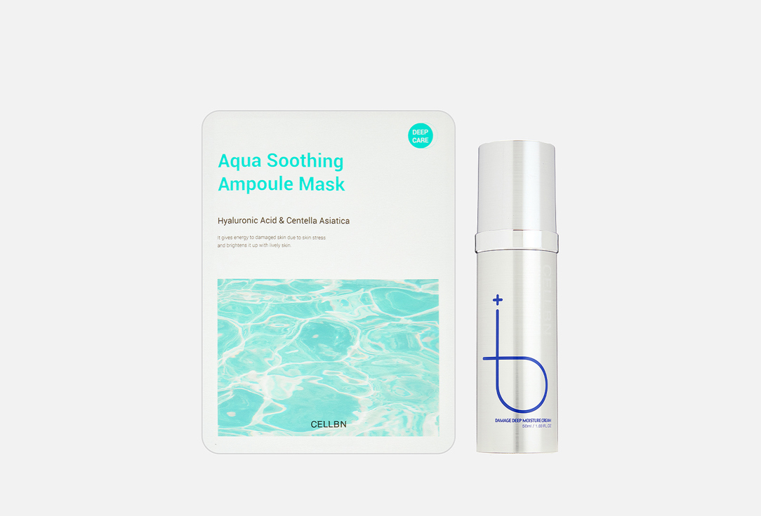 DAMAGE DEEP MOISTURE CREAM, Soothing Ampoule Mask 2 шт