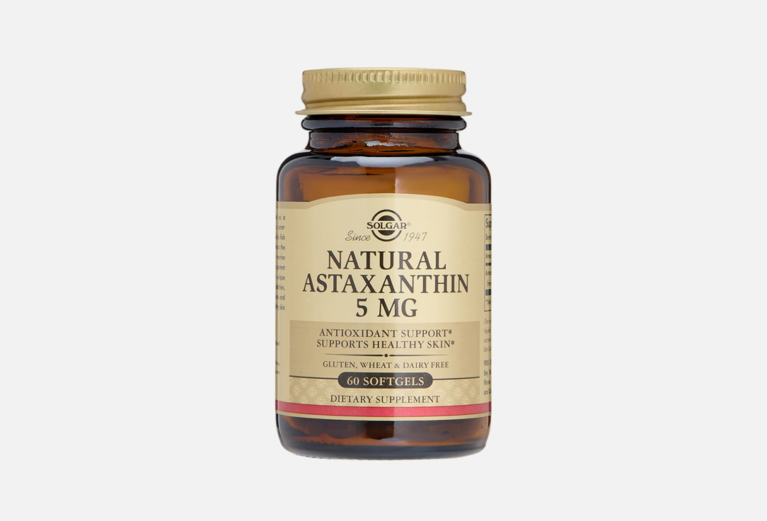 Natural Astaxanthin 5 мг в капсулах 60 шт