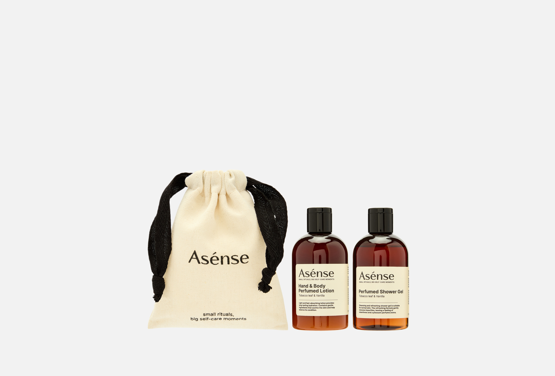 Asense Дорожный набор средств для тела Tobacco leaf & Vanilla 2 шт ...