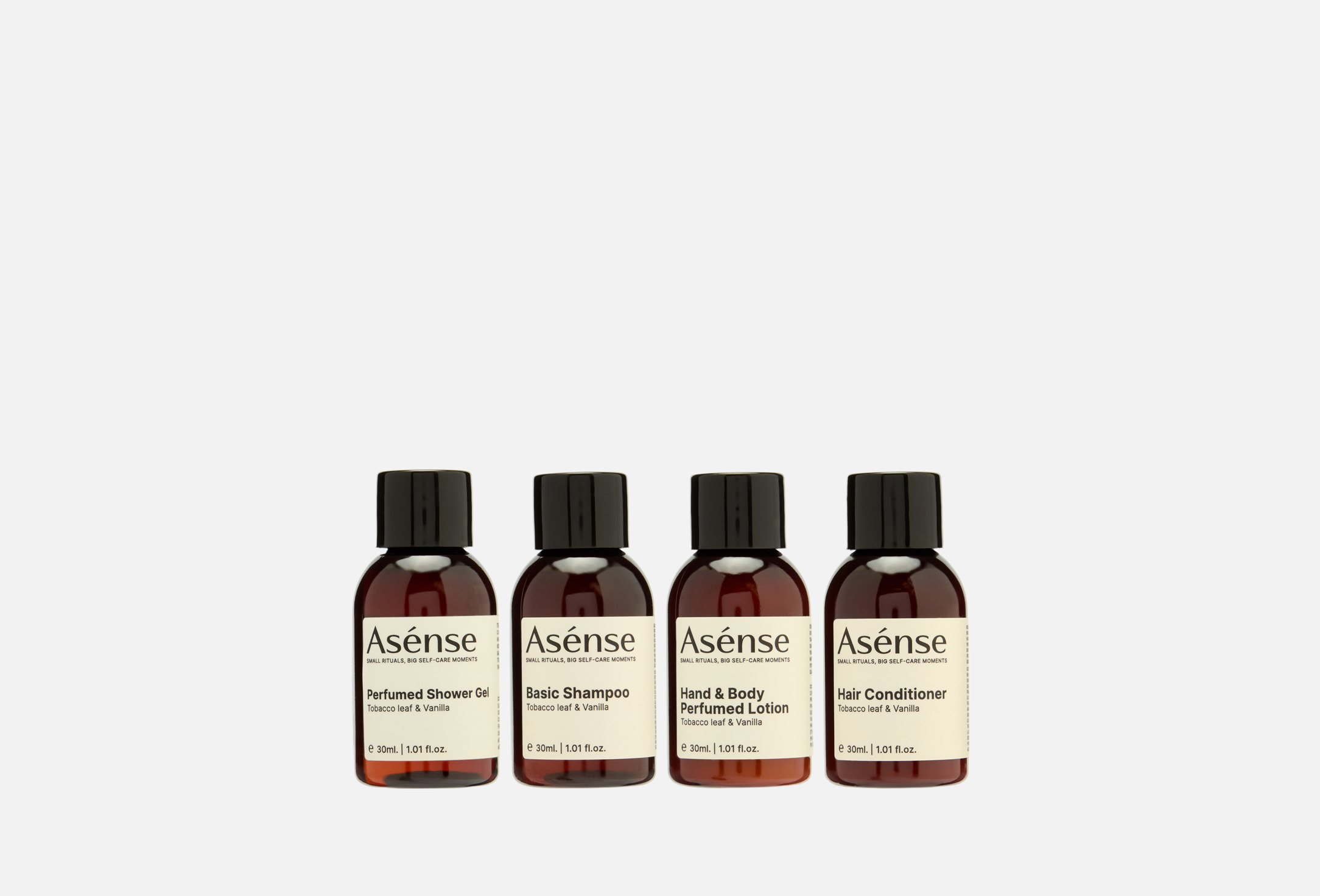 Asense Дорожный набор уходовых средств Tobacco leaf & Vanilla 4 шт ...