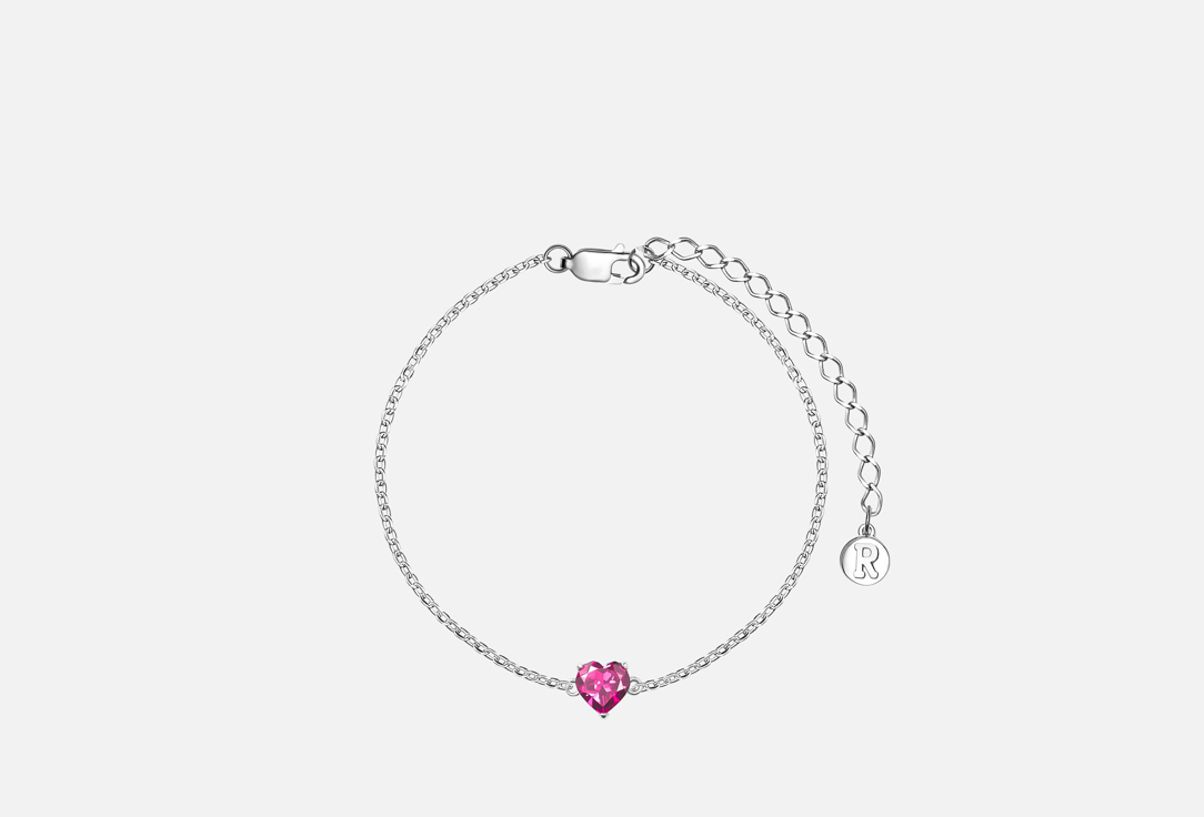 Elite Pink topaz Heart 1 шт
