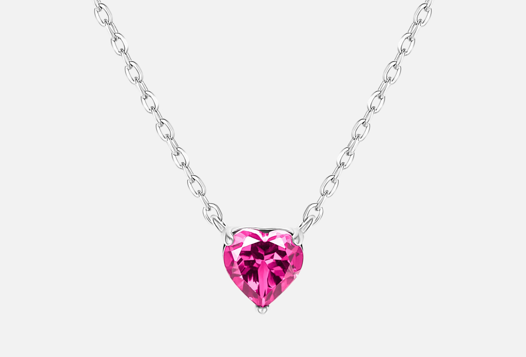 Elite Pink topaz Heart 1 шт