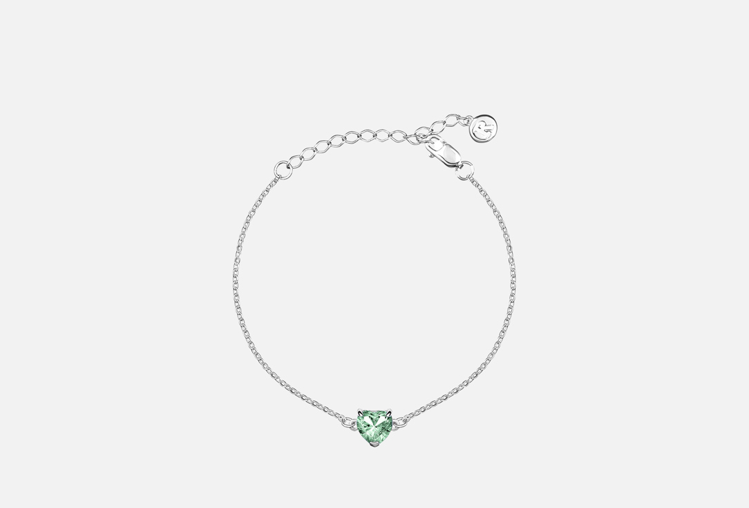 Heart with green amethyst 1 шт