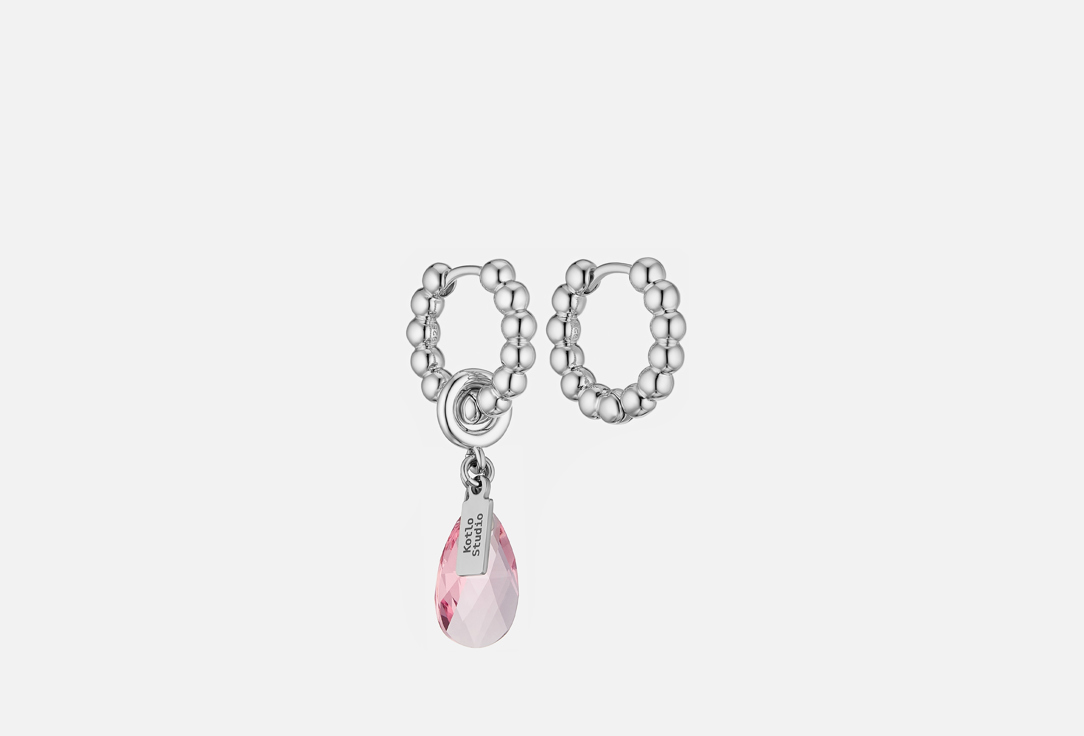 Drop Silver-Pink 2 шт