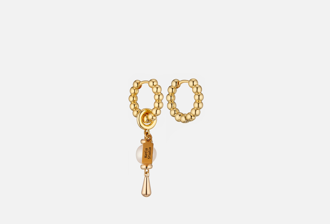 Pearl Drop Gold-White 2 шт