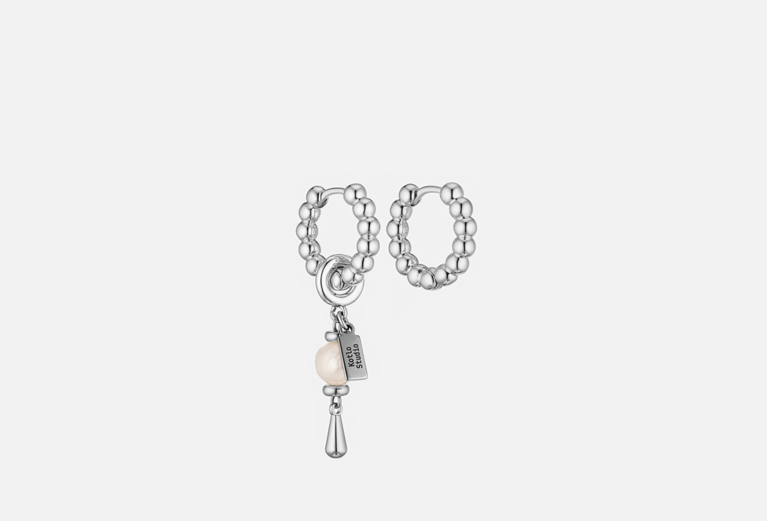 Pearl Drop Silver-White 2 шт