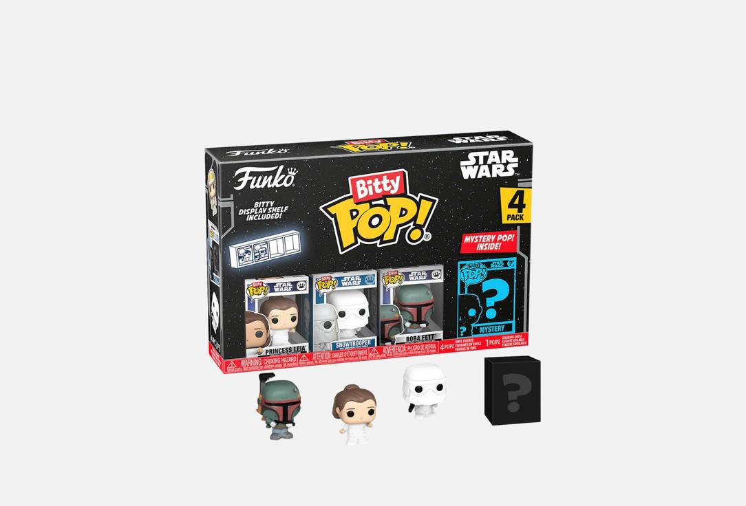 Bitty POP! Star Wars S2 Princess Leia+Snowtrooper+Boba Fett+Mystery 1 шт
