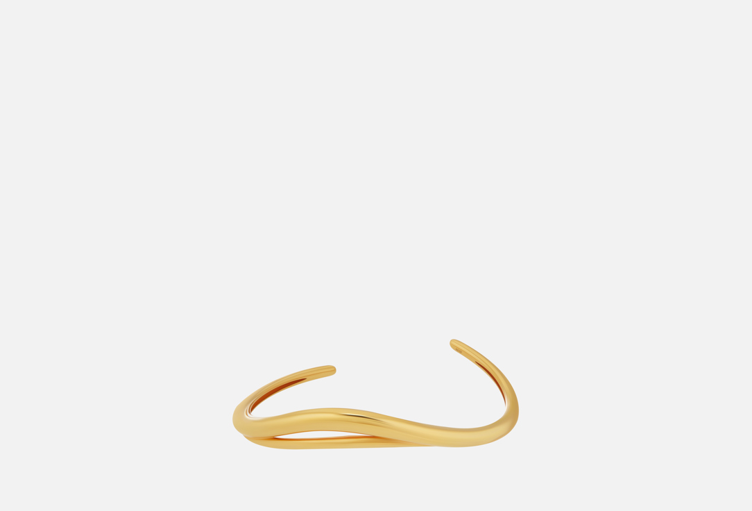 Gold plated cuff bracelet Dunes 1 шт