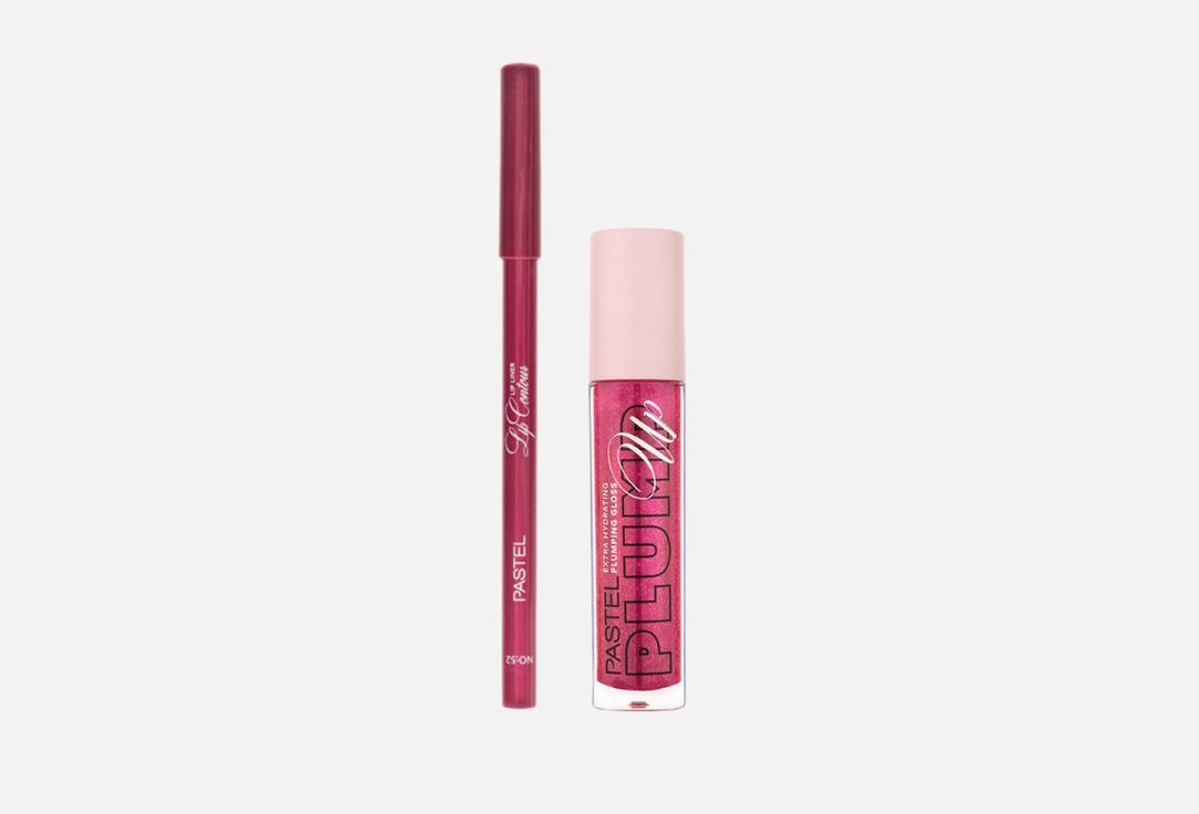 Plumping Gloss 207 + Pastel Lip Contour Lip Liner 52 2 шт