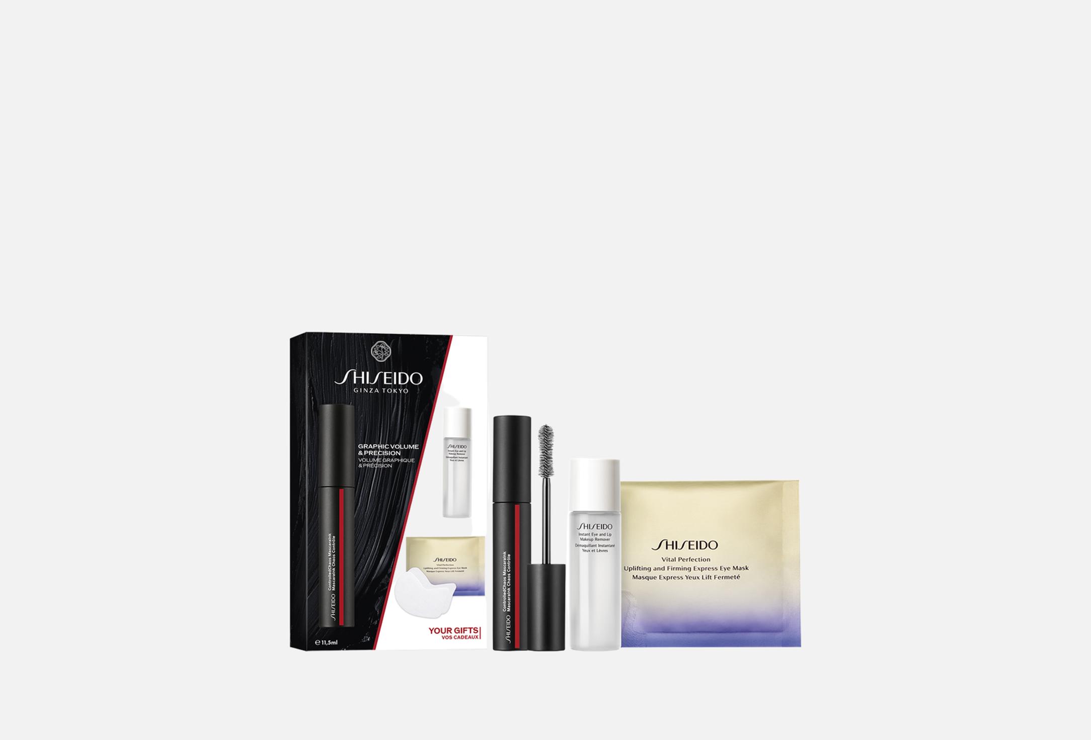 SHISEIDO 3点セット Shiseido Набор c тушью Mascara set graphic volume & precision 3 шт