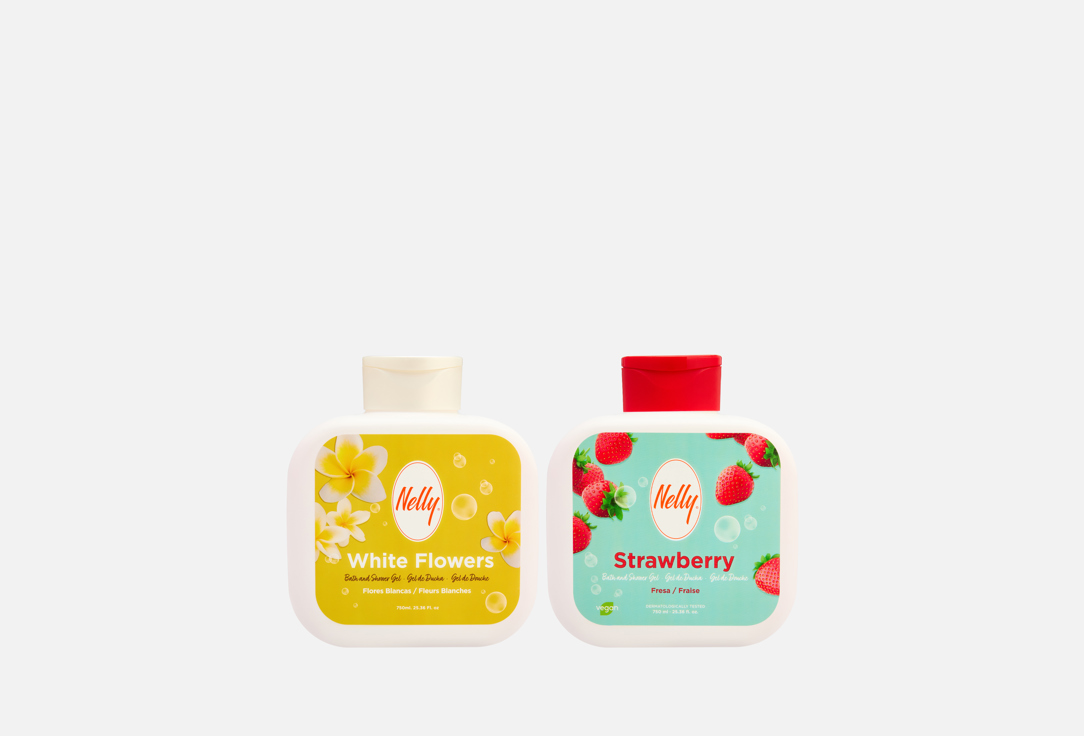 Strawberry and White Flowers 2 шт