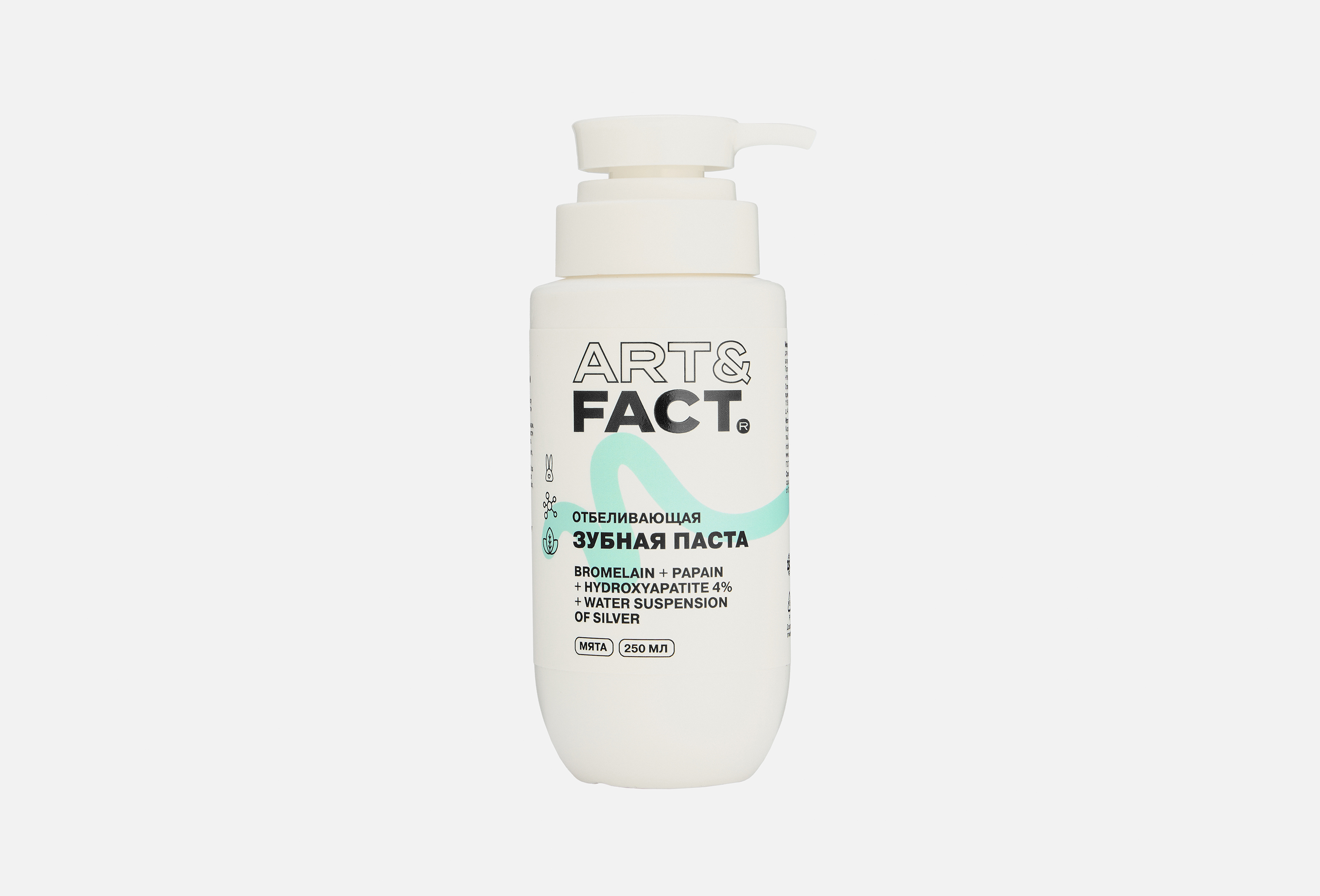 ART & FACT Отбеливающая зубная паста BROMELAIN + PAPAIN 250 мл — купить в Минске