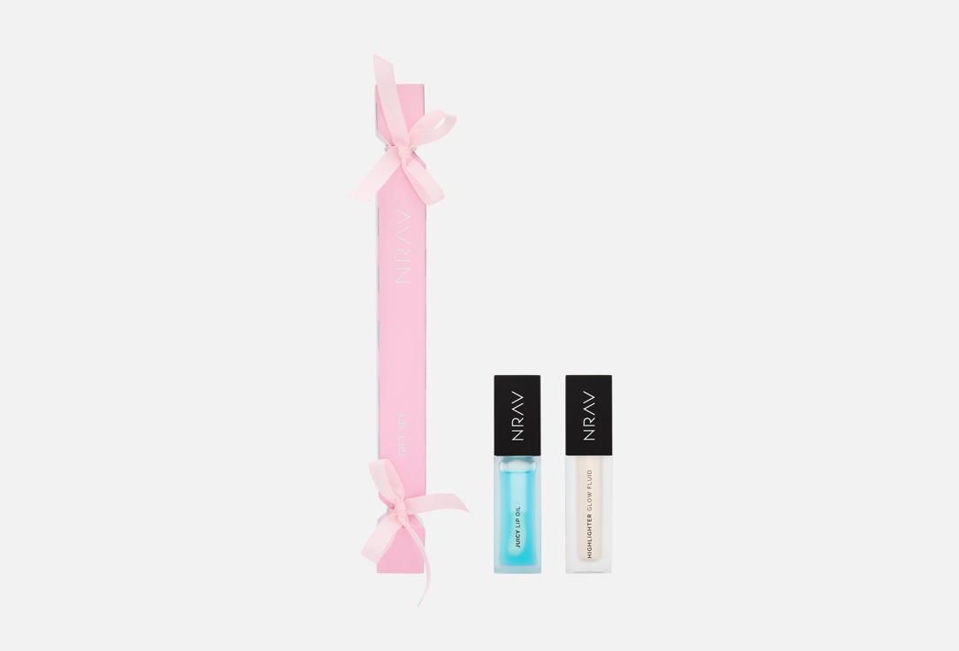 Juicy lip oil + highlighter glow fluid 2 шт