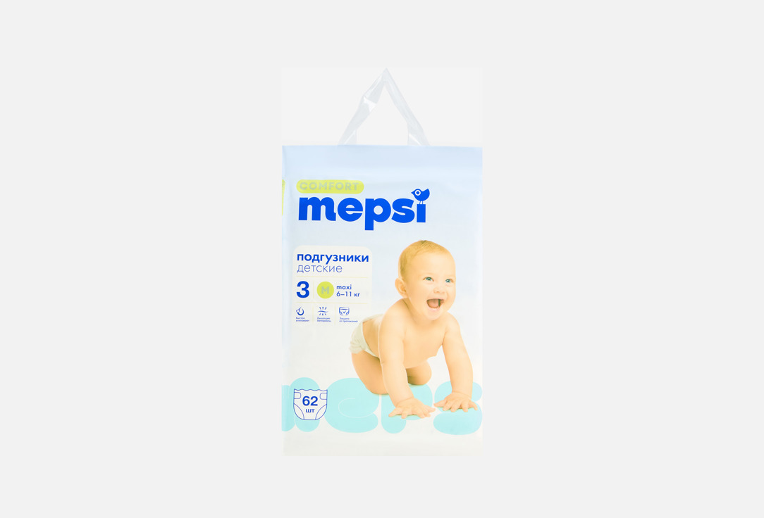 Comfort m, 6-11 кг 62 шт