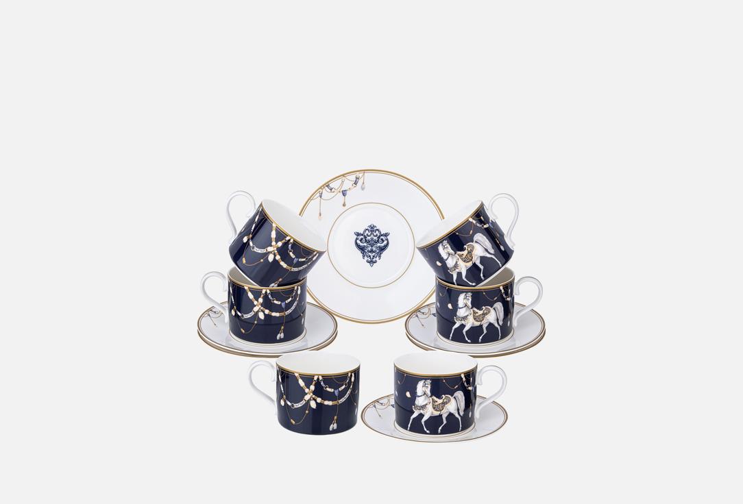 HORSE CLUB, синий 6 пар