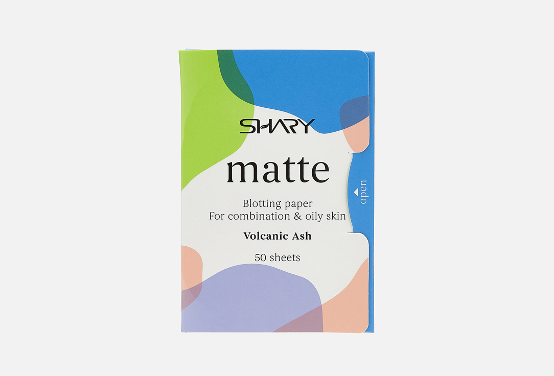 Matte blotting paper for combination & oily skin Volcanic Ash 50 шт