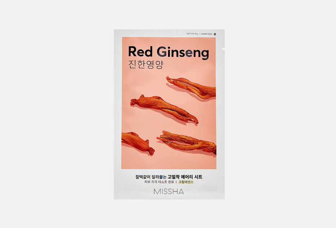 AIRY FIT SHEET MASK RED GINSENG 1 шт