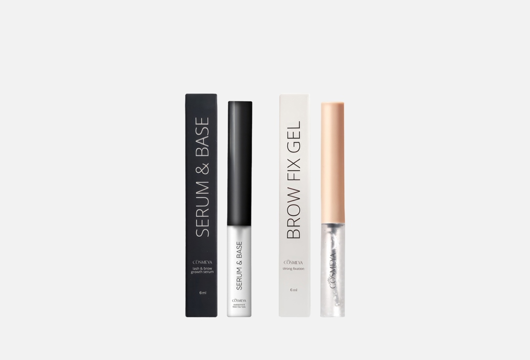 Brow fix gel and eyebrow serum set 2 шт