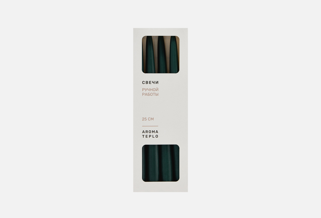 TAPER CANDLES, серо-зеленый 4 шт